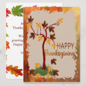 Najaarsstructuur Feestdagenkaart (Voorkant / Achterkant)