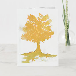 Najaarsstructuur Folie Wenskaart