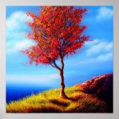 Najaarsstructuur op een Poster Cliff (Voorkant)