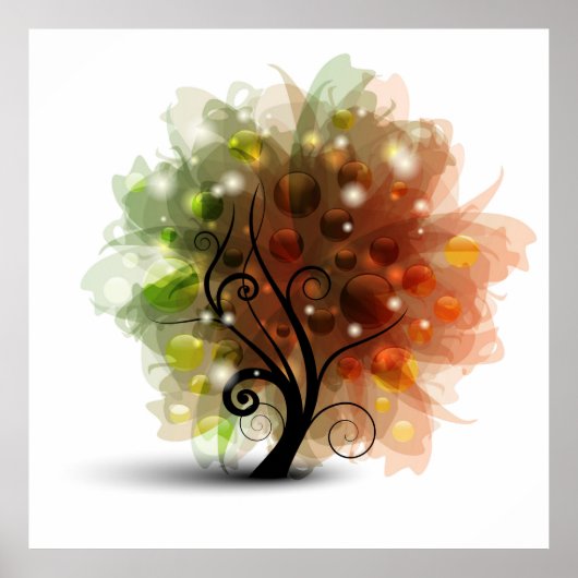 Najaarsstructuur Poster (Voorkant)