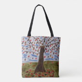 Najaarsstructuur Tote Bag (Achterkant)