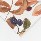 Najaarsthema baby leuke baby fox herfst op maat fleece deken (Hoek)