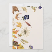 najaarstonen pompoen baby shower uitnodiging (Achterkant)