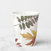 Najaarstop Herfst Waterverf Papieren Bekers (Achterkant)