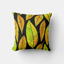 Najaarstop laat Waterverf patroon Kussen