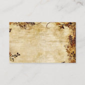 Najaarstop op Tan Rustic Card Stock op Visitekaartje (Achterkant)