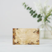 Najaarstop op Tan Rustic Card Stock op Visitekaartje (Staand voorkant)