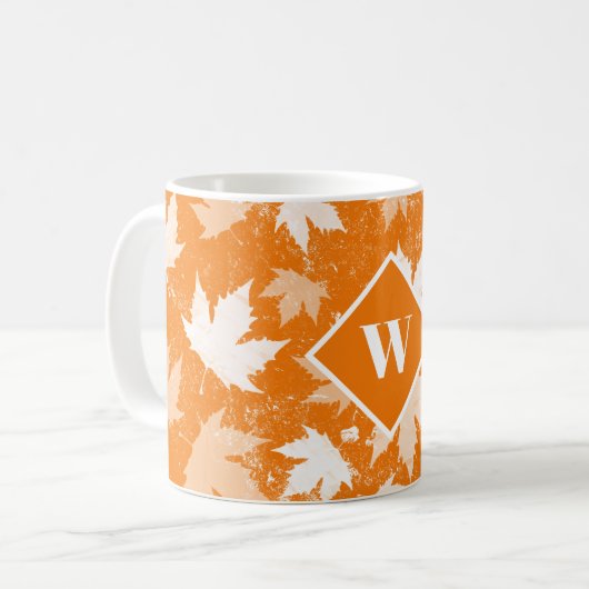 Najaarstop van het Patroonmonogram van het fallonf Koffiemok (Voorkant links)