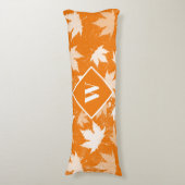 Najaarstop van het Patroonmonogram van het fallonf Lichaamskussen (Voorkant Verticaal)