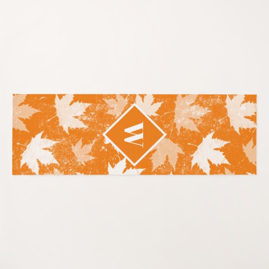 Najaarstop van het Patroonmonogram van het fallonf Yogamat (Voorkant (horizontaal))