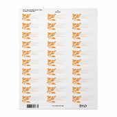 Najaarstremmingslabel, Oranje Etiket (Full Sheet)