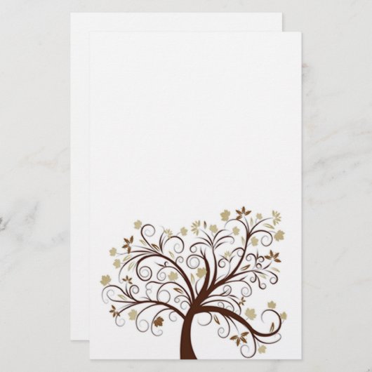 Najaarstructuur Briefpapier (Voorkant / Achterkant)