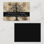  najaarstructuur Dank u  Notitiekaartje (Voorkant / Achterkant)