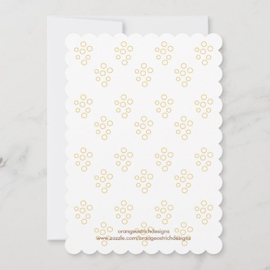 Najaarsuitnodiging Baby shower  | Neutraal Kaart (Achterkant)