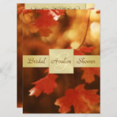 Najaarsuitnodiging Herfst Leaf Vrijgezellenfeest M Kaart (Voorkant / Achterkant)