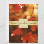 Najaarsuitnodiging Herfst Leaf Vrijgezellenfeest M Kaart (Voorkant)