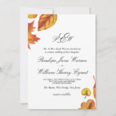 Najaarsuitnodiging Kaart (Voorkant)