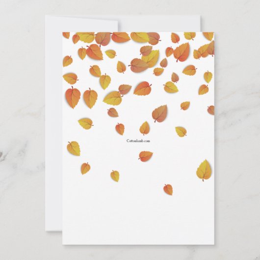 Najaarsuitnodiging Kaart (Achterkant)