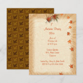 Najaarsuitnodiging Kaart (Voorkant / Achterkant)