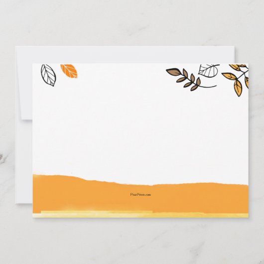 Najaarsuitnodiging Kaart (Achterkant)