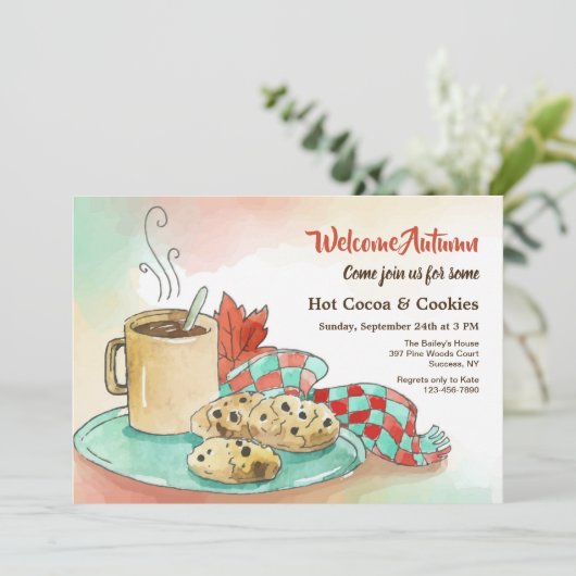 Najaarsuitnodiging Kaart (Staand voorkant)