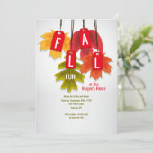 Najaarsuitnodiging Labels Kaart (Staand voorkant)