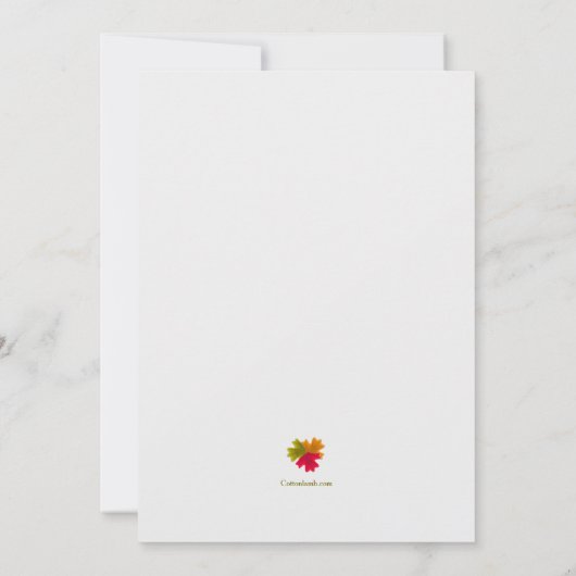 Najaarsuitnodiging Labels Kaart (Achterkant)