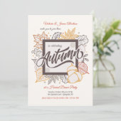 Najaarsuitnodiging Lijst Kaart (Staand voorkant)