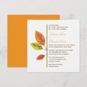 Najaarsuitnodiging om het huwelijk te verlaten kaart (Voorkant / Achterkant)