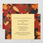 Najaarsuitnodiging om het huwelijk te verlaten kaart (Voorkant / Achterkant)