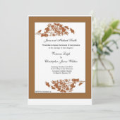 Najaarsuitnodiging om het huwelijk te verlaten kaart (Staand voorkant)