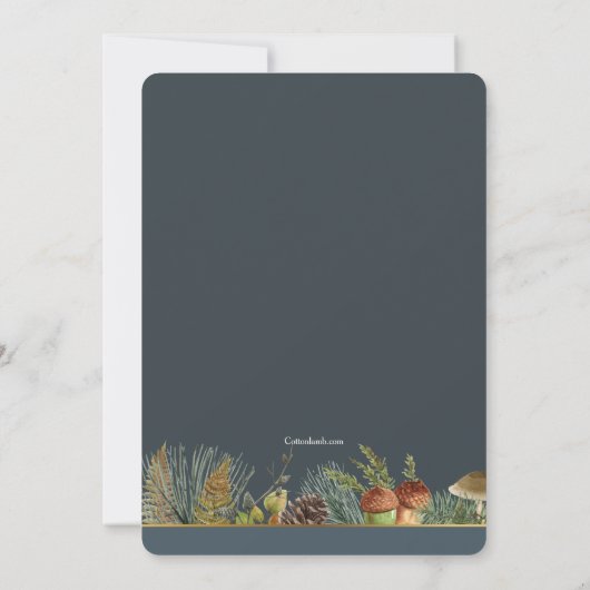 Najaarsuitnodiging van de Banner Housewarming Kaart (Achterkant)