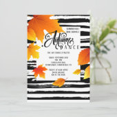 Najaarsuitnodiging van de School Dance Kaart (Staand voorkant)