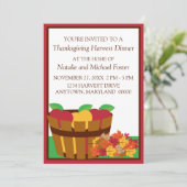 Najaarsuitnodiging van de Thanksgiving Orchard Kaart (Staand voorkant)