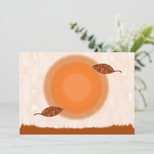 Najaarsuitnodiging van Equinox Kaart (Staand voorkant)