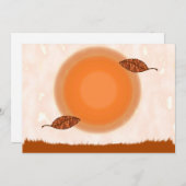 Najaarsuitnodiging van Equinox Kaart (Voorkant / Achterkant)