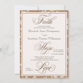 Najaarsuitnodiging voor Christelijke bruiloft door Kaart (Voorkant)