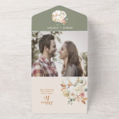 Najaarsuitnodiging voor drieledige weddenschappen all in one uitnodiging (Buitenkant)