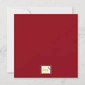 Najaarsuitnodiging voor een foliage Bridal Shower Kaart (Achterkant)