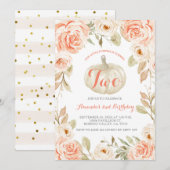 Najaarsuitnodiging voor een tweede uitnodiging voo (Voorkant / Achterkant)