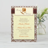 Najaarsuitnodiging voor een wedstrijd met de persb kaart (Staand voorkant)