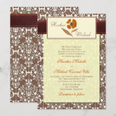 Najaarsuitnodiging voor een wedstrijd met de persb kaart (Voorkant / Achterkant)