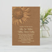 Najaarsuitnodiging voor het huwelijk kaart (Staand voorkant)