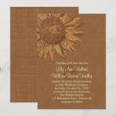 Najaarsuitnodiging voor het huwelijk kaart (Voorkant / Achterkant)