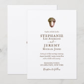 najaarsuitnodiging voor het huwelijk kaart (Voorkant / Achterkant)