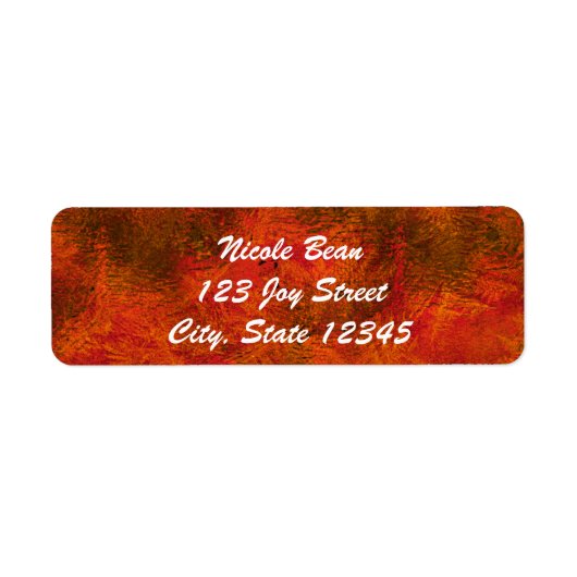 Najaarsuitnodiging voor kleuren etiket (Voorkant)