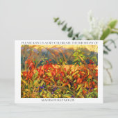 Najaarsuitnodiging voor kleurrijke Sinaasappels Kaart (Staand voorkant)