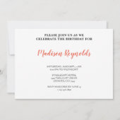 Najaarsuitnodiging voor kleurrijke Sinaasappels Kaart (Achterkant)