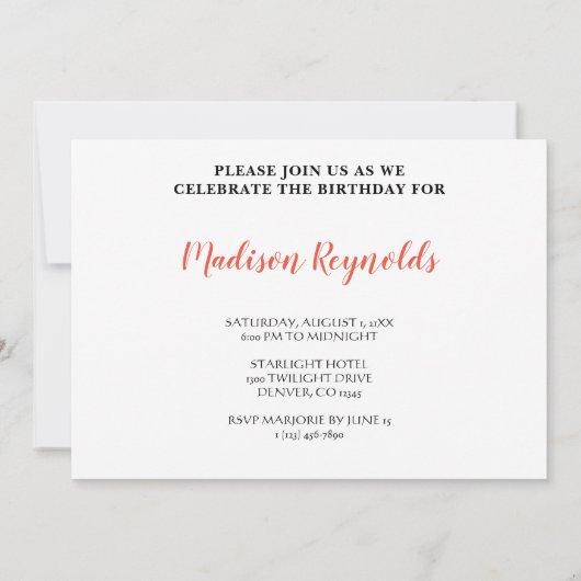 Najaarsuitnodiging voor kleurrijke Sinaasappels Kaart (Achterkant)