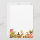 Najaarsuitnodiging Waterverf Kaart (Achterkant)